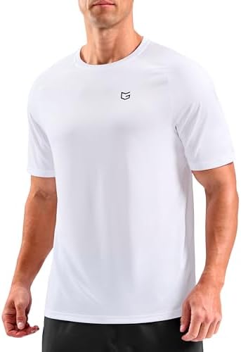 Men's dry fit performance tee, white
