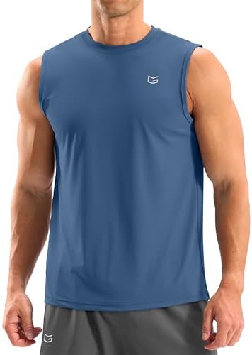 Men's dry fit tank top, deep blue
