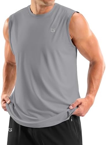 Men's dry fit tank top, light grey
