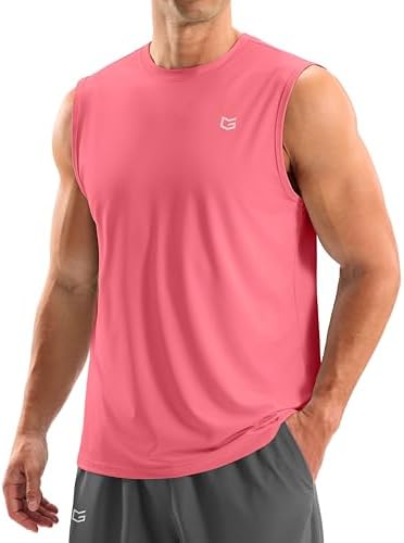 Men's dry fit tank top, pink