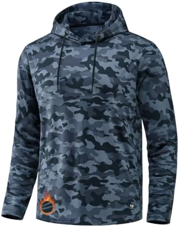 Men's fleece golf hoodie, black camo