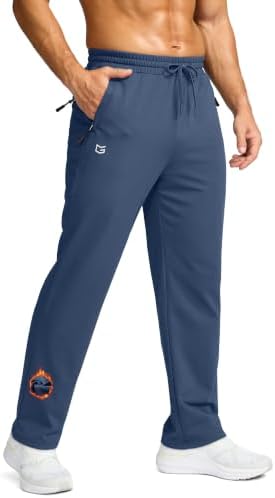 Men's fleece-lined hiking pants, blue