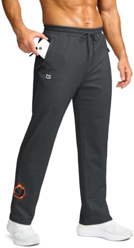 Men's fleece-lined hiking pants, charcoal