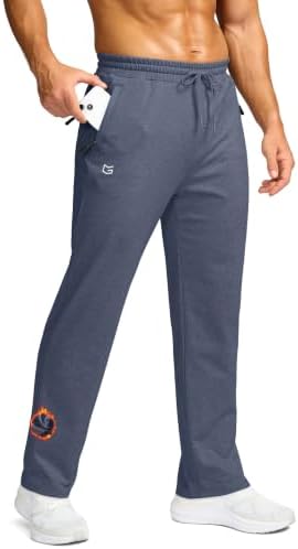 Men's fleece-lined hiking pants, dusty blue heather