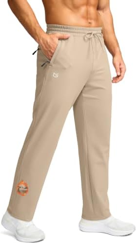 Men's fleece-lined hiking pants, khaki