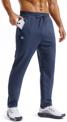 Men's fleece-lined winter pants, heather dusty blue