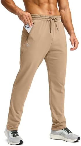 Men's fleece-lined winter pants, khaki