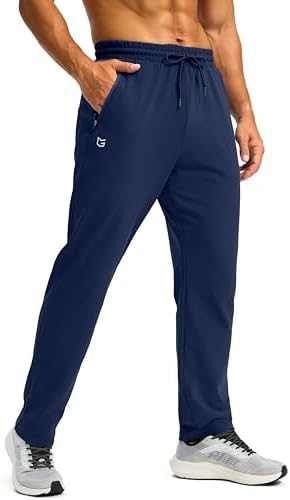 Men's fleece-lined winter pants, navy