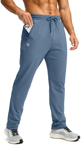 Men's fleece-lined winter pants, slate blue