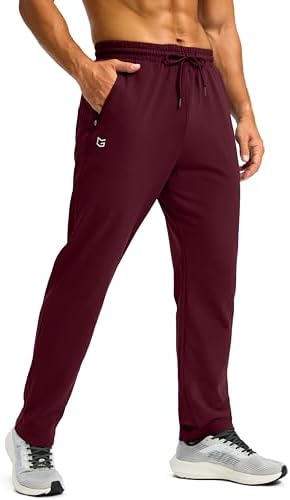 Men's fleece-lined winter pants, wine