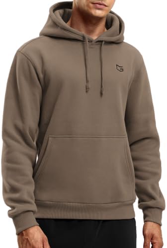Men's fleece pullover hoodie with pockets, nomad