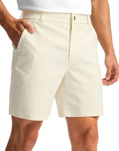 Men's golf dress shorts, three inseams, beige