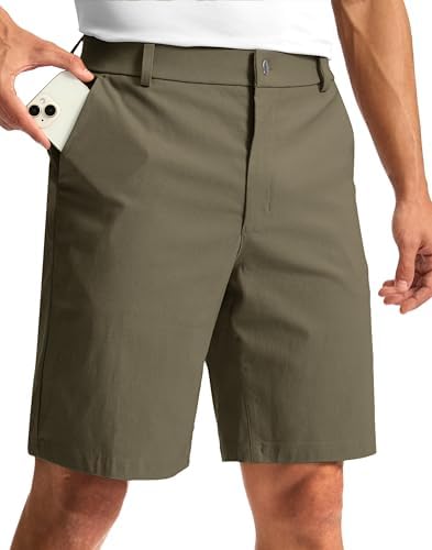 Men's golf dress shorts, three inseams, dusty khaki