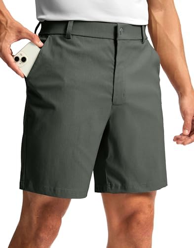 Men's golf dress shorts, three inseams, sage green