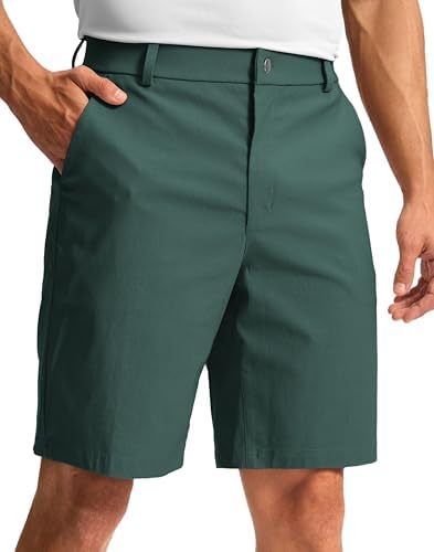Men's golf dress shorts, three inseams, spruce green