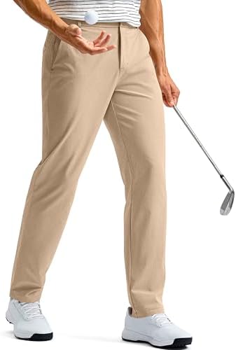 Men's golf pants, five pockets, khaki