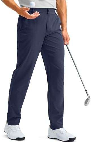 Men's golf pants, five pockets, navy