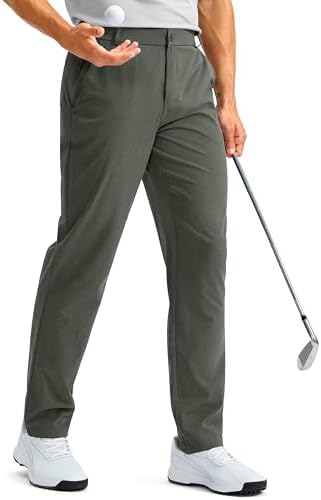 Men's golf pants, five pockets, sage