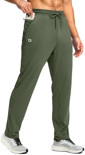 Men's gym sweatpants with pockets, sage