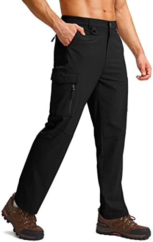 Men's hiking cargo pants, black