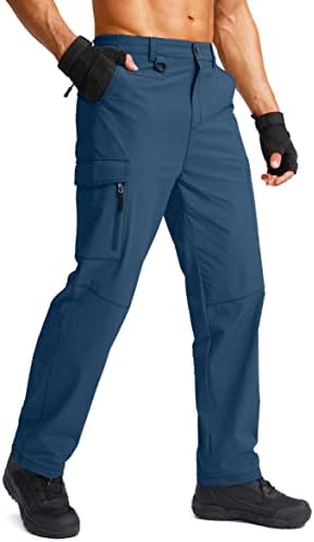 Men's hiking cargo pants, lyons blue