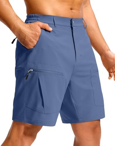 Men's hiking cargo shorts, blue