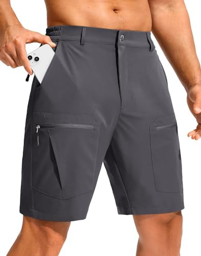 Men's hiking cargo shorts, dark gray