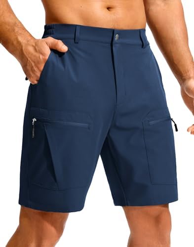 Men's hiking cargo shorts, lyons blue