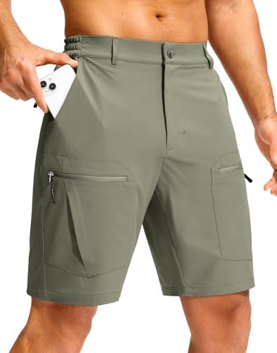 Men's hiking cargo shorts, slate green