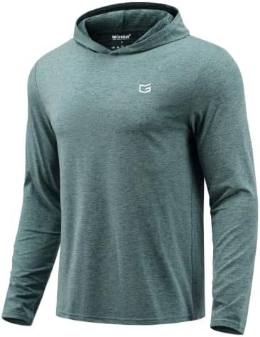 Men's lightweight athletic hoodie, beryl green heather