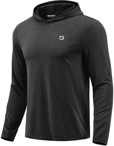 Men's lightweight athletic hoodie, charcoal heather