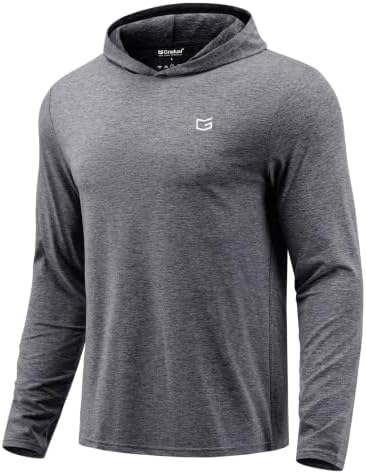 Men's lightweight athletic hoodie, grey heather