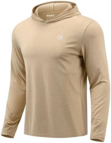 Men's lightweight athletic hoodie, light khaki heather