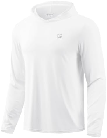 Men's lightweight athletic hoodie, white