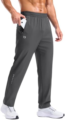 Men's lightweight athletic pants, dark grey