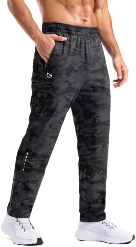 Men's lightweight athletic pants, grey camo