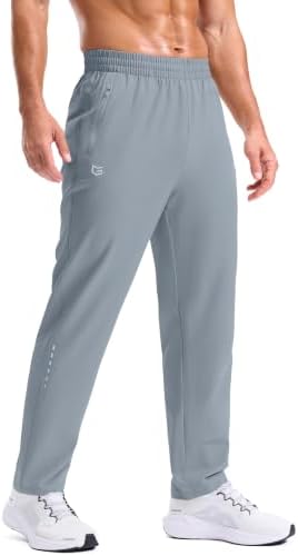 Men's lightweight athletic pants, light grey