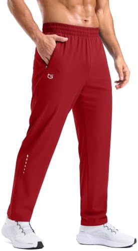 Men's lightweight athletic pants, red