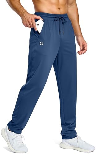 Men's lightweight track pants, dark blue