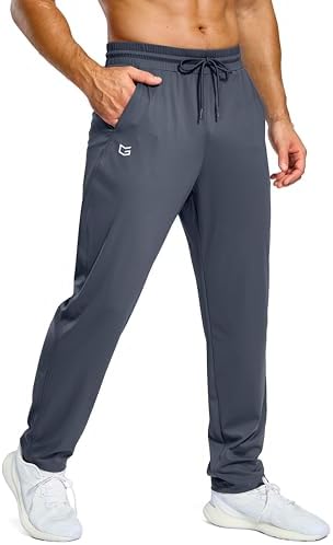 Men's lightweight track pants, dusty blue