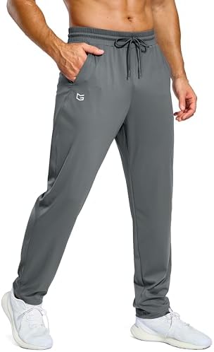 Men's lightweight track pants, graphite grey