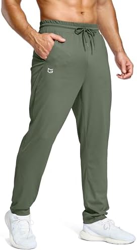 Men's lightweight track pants, sage