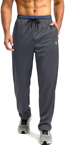 Men's mesh lightweight sweatpants, 01-grey