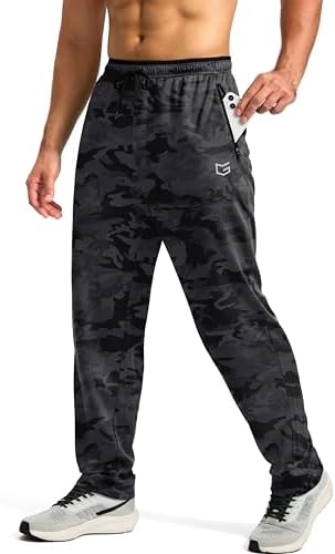 Men's mesh lightweight sweatpants, 02-black camo