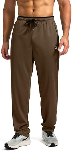 Men's mesh lightweight sweatpants, 02-brown