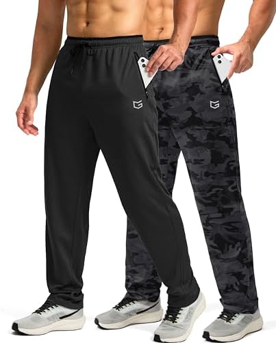 Men's mesh lightweight sweatpants, 2psc: blackcamo / 02black