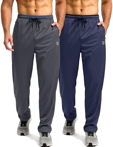 Men's mesh lightweight sweatpants, 2psc: navy / 02grey