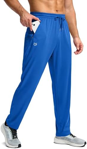 Men's mesh lightweight sweatpants, blue