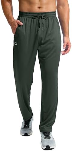 Men's mesh lightweight sweatpants, dark olive