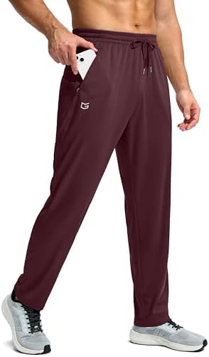 Men's mesh lightweight sweatpants, wine